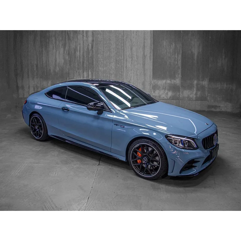 China Blue Car Vinyl Wrap