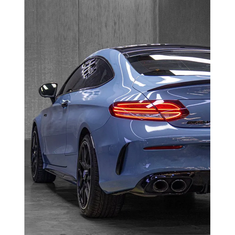 China Blue Car Vinyl Wrap