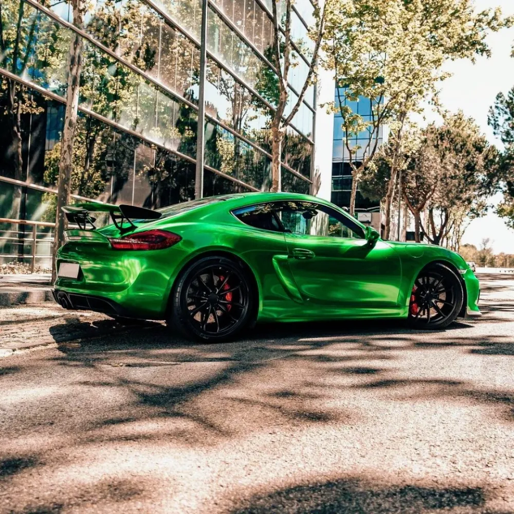 Ravoony Plus Glossy Metal Flame Green Vinyl Car Wrap