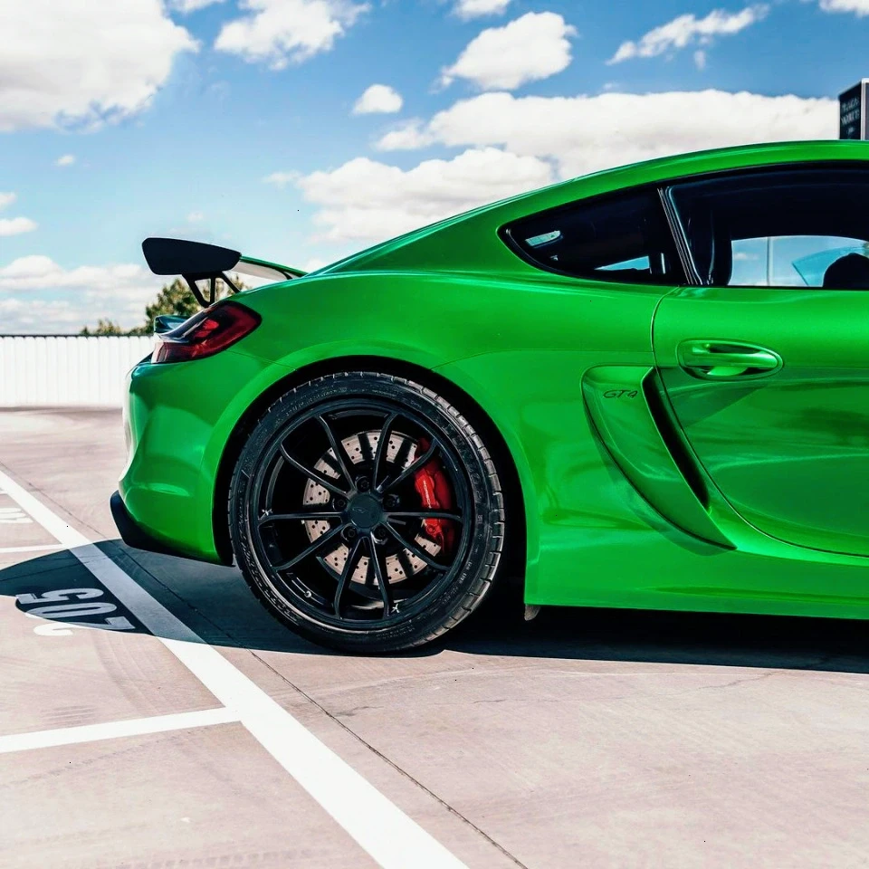 Ravoony Plus Glossy Metal Flame Green Vinyl Car Wrap