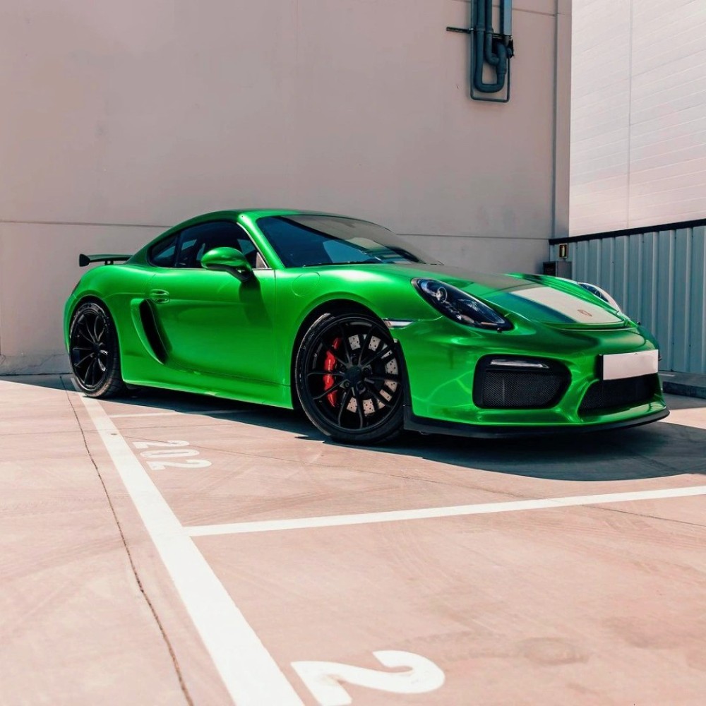 Ravoony Plus Glossy Metal Flame Green Vinyl Car Wrap