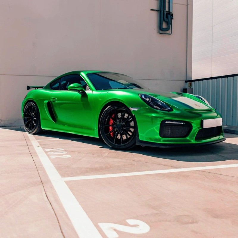 Ravoony Plus Glossy Metal Flame Green Vinyl Car Wrap