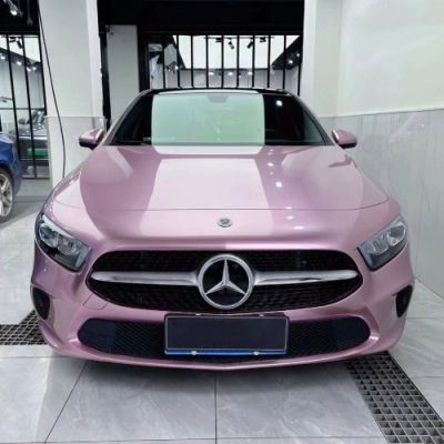 Ravoony Plus Bentley Gloss Passion Pink Vinyl Car Wrap 02