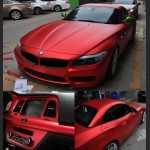 Ravoony Plus Matte Chrome Red Vinyl Car Wrap