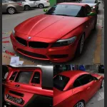 Ravoony Plus Matte Chrome Red Vinyl Car Wrap