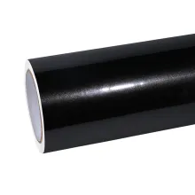 Glossy Metal Paint Black Car Wrap Tesla Model S Wrap
