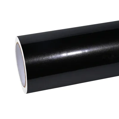  Ravoony Plus Glossy Metal Paint Black Car Wrap 01