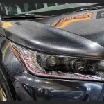 Ravoony Plus Glossy Sparkle Black Car Vinyl Wrap