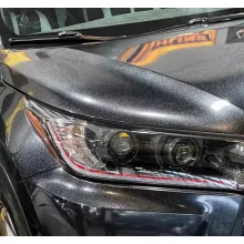 Glossy Sparkle Black Car Vinyl Wrap 1