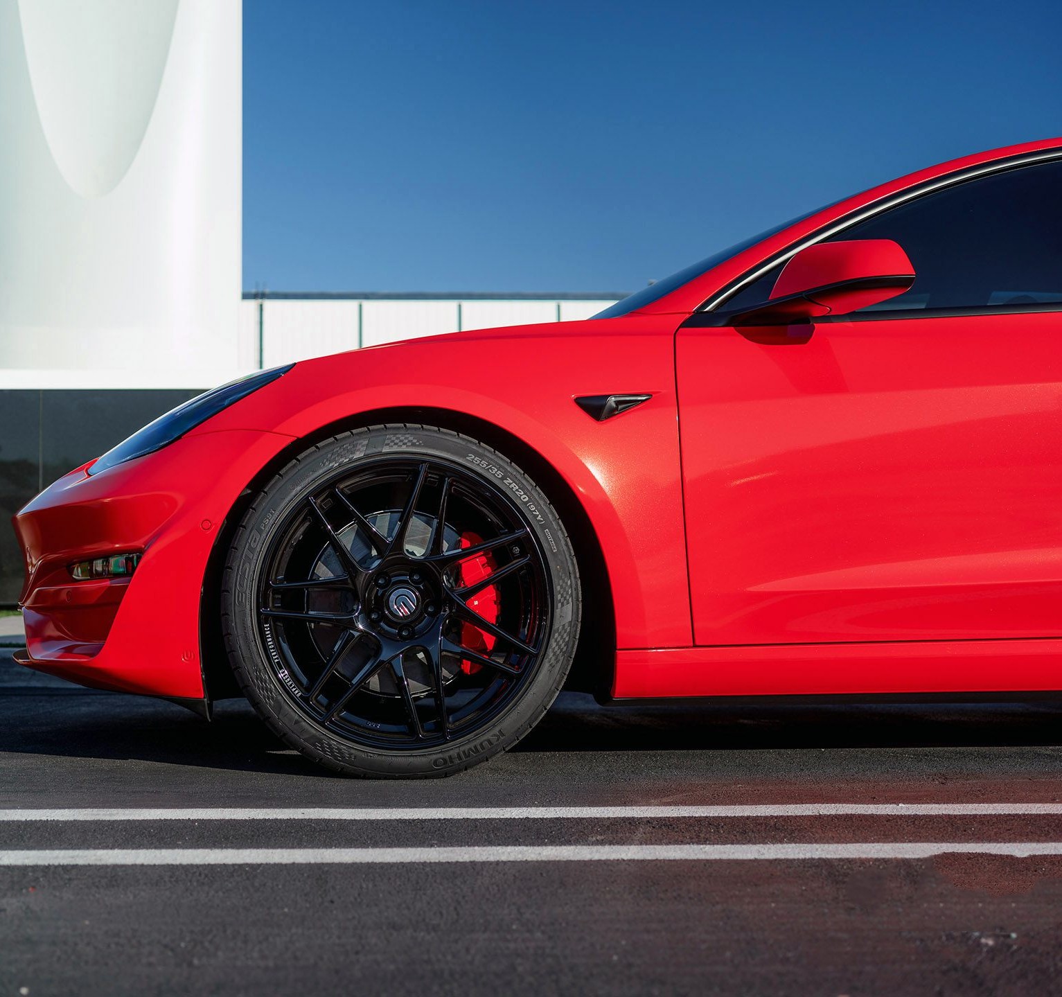 Ravoony Plus PET Porsche Gloss Carmine Red Vinyl Car Wrap Mazda Wrap