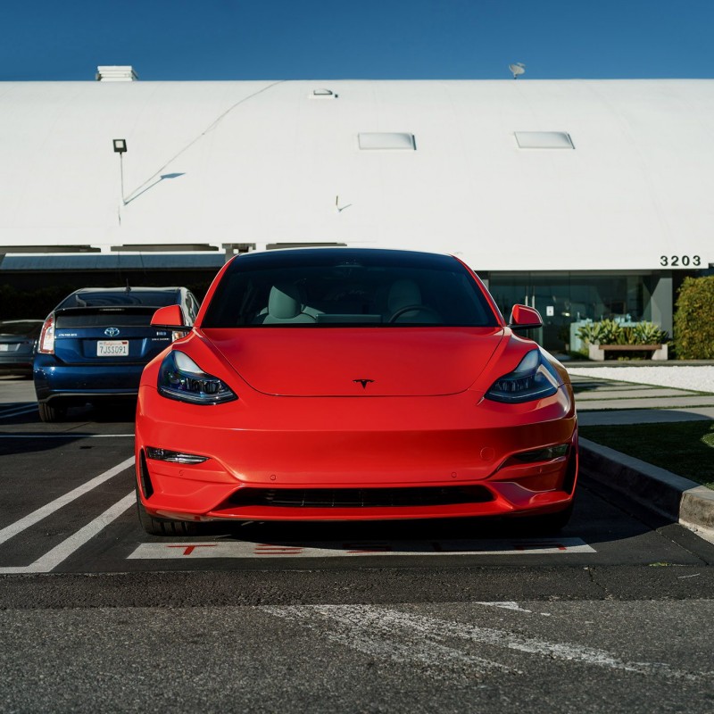 Ravoony Plus PET Porsche Gloss Carmine Red Vinyl Car Wrap Mazda Wrap