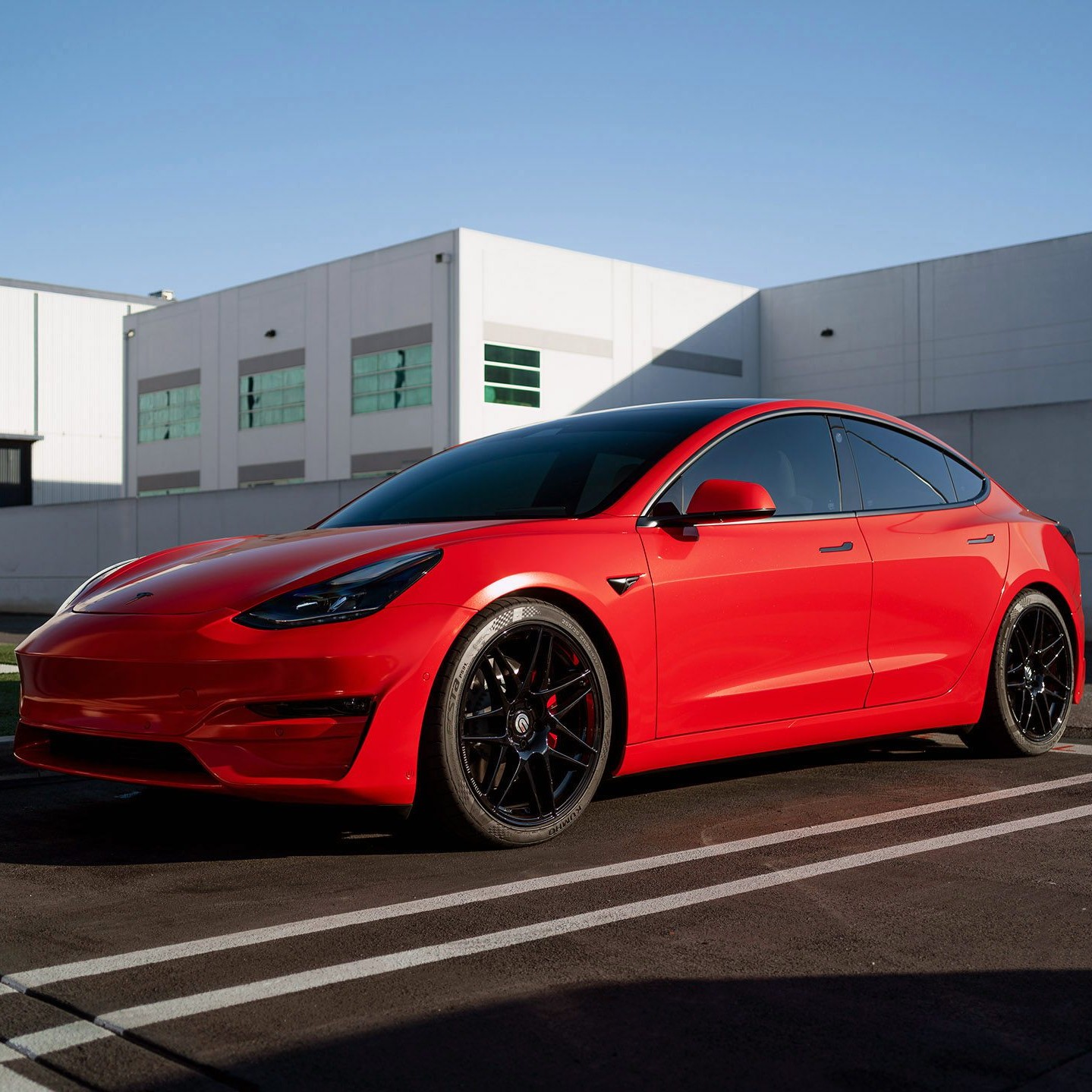 Ravoony Plus PET Porsche Gloss Carmine Red Vinyl Car Wrap Mazda Wrap