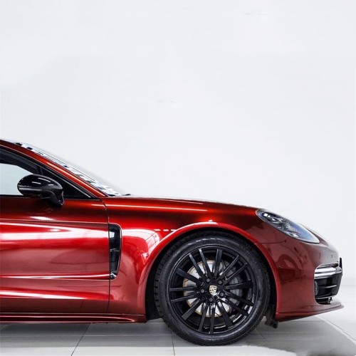 Ravoony Plus Tesla Gloss Midnight Cherry Red Vinyl Car Wrap