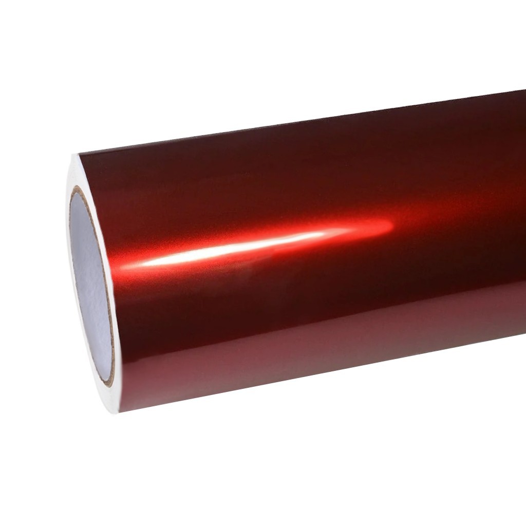 Ravoony Plus Tesla Gloss Midnight Cherry Red Vinyl Car Wrap