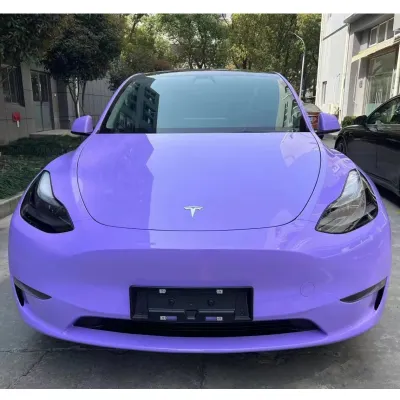 Ravoony Plus Glossy Lavender Purple Car Wrap 02