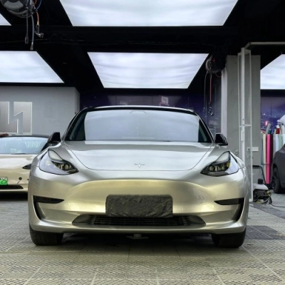 Ravoony Plus BMW Gloss Chrome Champagne Gold Car Vinyl Wrap 02