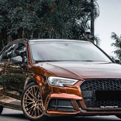 Ravoony Plus Porsche Gloss Terra Brown Vinyl Car Wrap