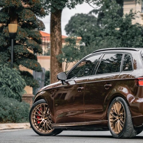 Ravoony Plus Porsche Gloss Terra Brown Vinyl Car Wrap