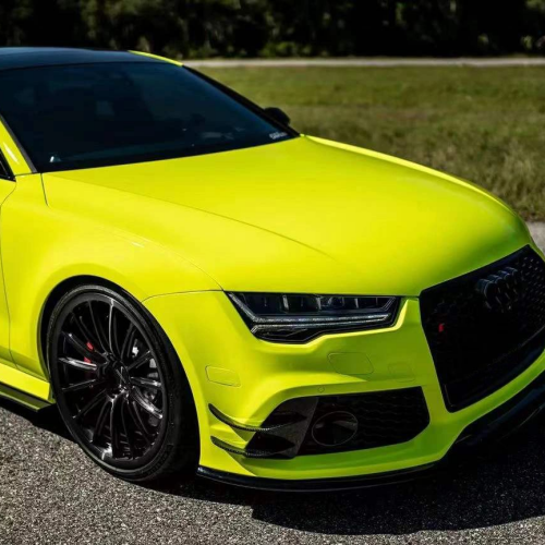 Ravoony Plus BMW Gloss Satin Neon Yellow Car Vinyl Wrap