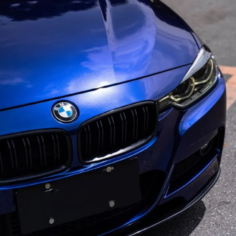 Tesla Gloss Deep Blue Vinyl Car Wrap