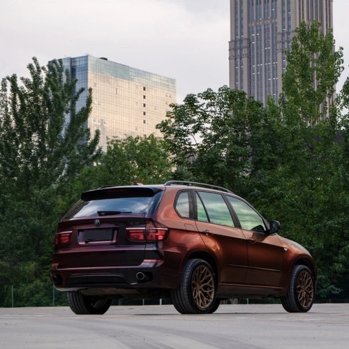 Ravoony Plus Porsche Gloss Cherry Red Vinyl Car Wrap