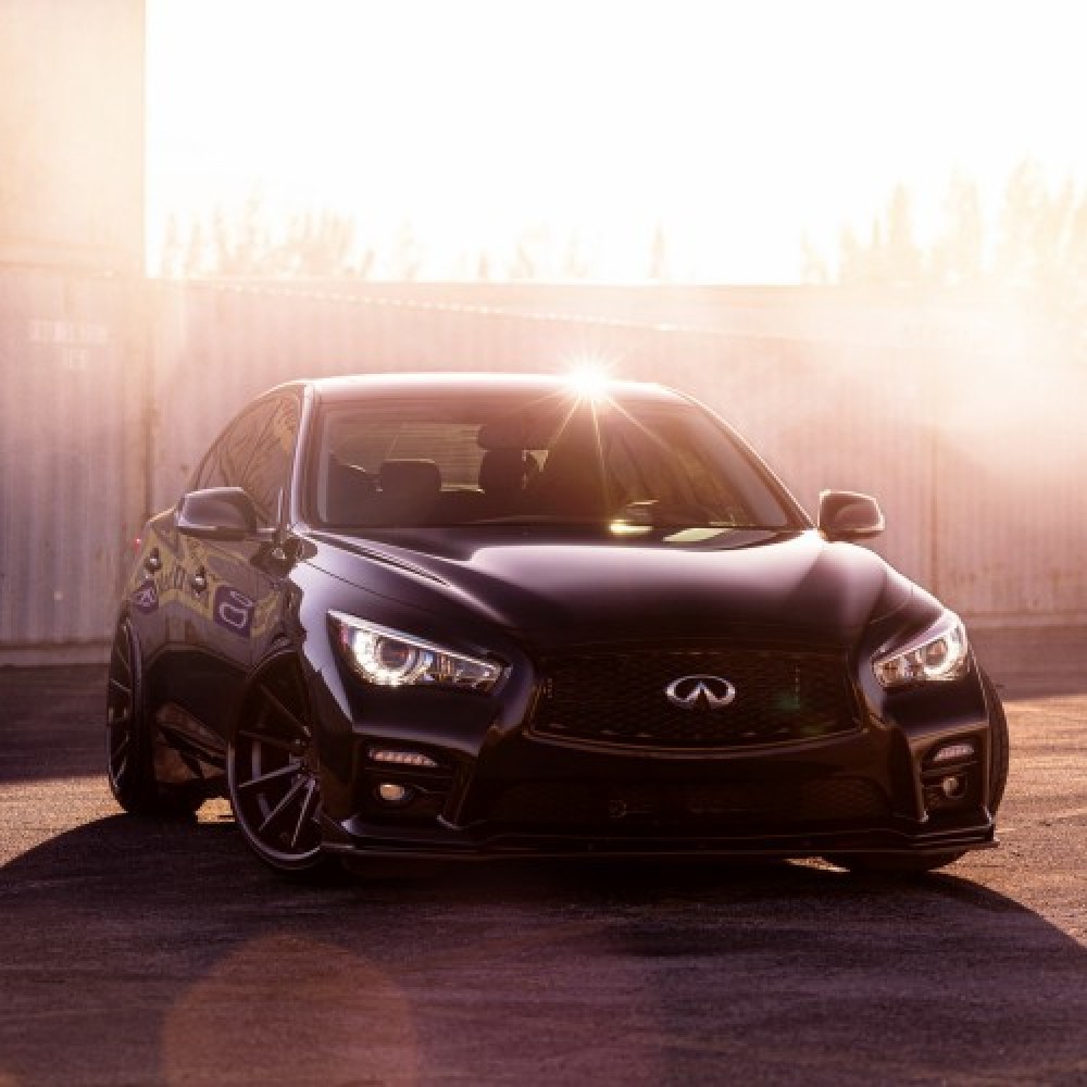 Ravoony Plus Gloss Black Car Wrap Q50 Wrap