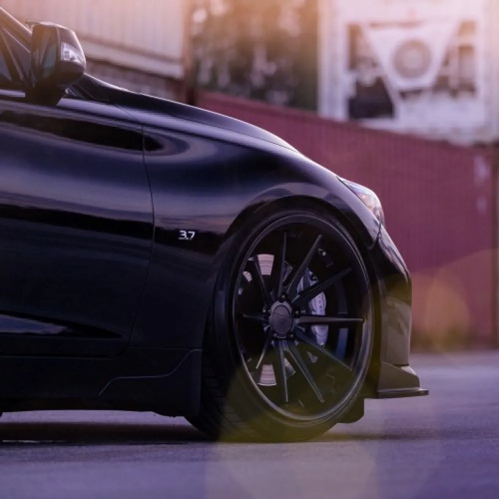 Ravoony Plus Gloss Black Car Wrap Q50 Wrap