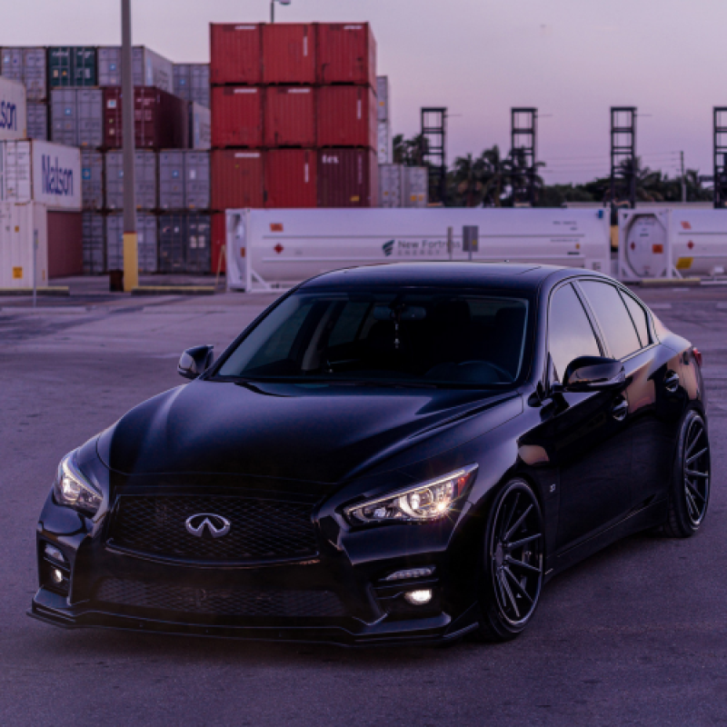 Ravoony Plus Gloss Black Car Wrap Q50 Wrap