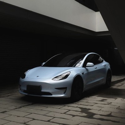 Ravoony Plus Gloss Macaron Dawn Grey Vinyl Car Wrap 02