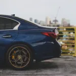 Ravoony Plus Gloss Midnight Blue Car Vinyl Wrap Q50 Wrap