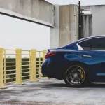 Ravoony Plus Gloss Midnight Blue Car Vinyl Wrap Q50 Wrap