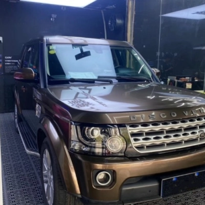 Ravoony Plus Gloss Heavy Metallic Brown Vinyl Car Wrap 02