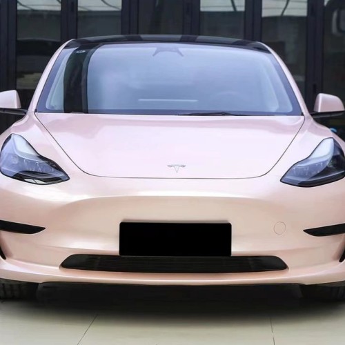 Ravoony Plus Gloss Macaron Peach Pink Vinyl Car Wrap