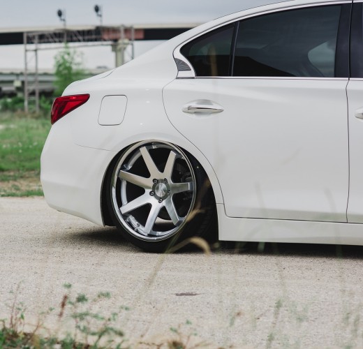 Ravoony Plus PET Gloss White Car Wrap Q50 Wrap