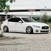 Ravoony Gloss White Car Wrap Q50 Wrap