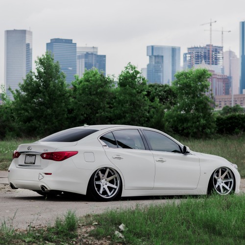 Ravoony Plus PET Gloss White Car Wrap Q50 Wrap