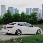 Ravoony Plus Gloss White Car Wrap Q50 Wrap