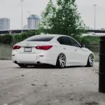 Ravoony Plus Gloss White Car Wrap Q50 Wrap