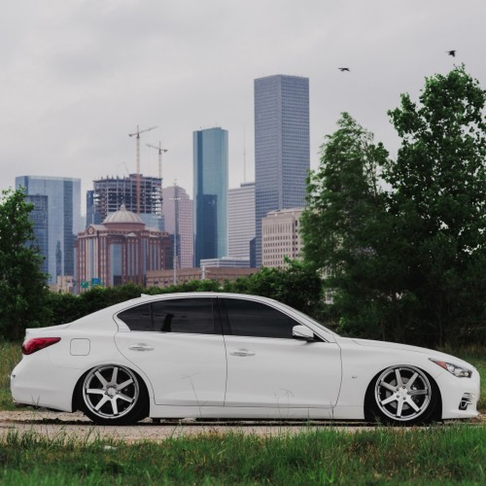 Ravoony Plus Gloss White Car Wrap Q50 Wrap