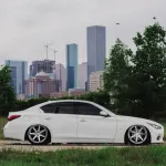 Ravoony Plus Gloss White Car Wrap Q50 Wrap