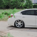Ravoony Plus Gloss White Car Wrap Q50 Wrap