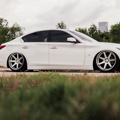 Ravoony Plus PET Gloss White Car Wrap Q50 Wrap