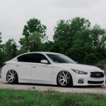 Ravoony Plus Gloss White Car Wrap Q50 Wrap