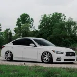 Ravoony Plus Gloss White Car Wrap Q50 Wrap