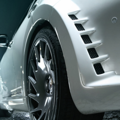 Ravoony Plus Satin Ceramic White to Gold Car Wrap Q60 Wrap