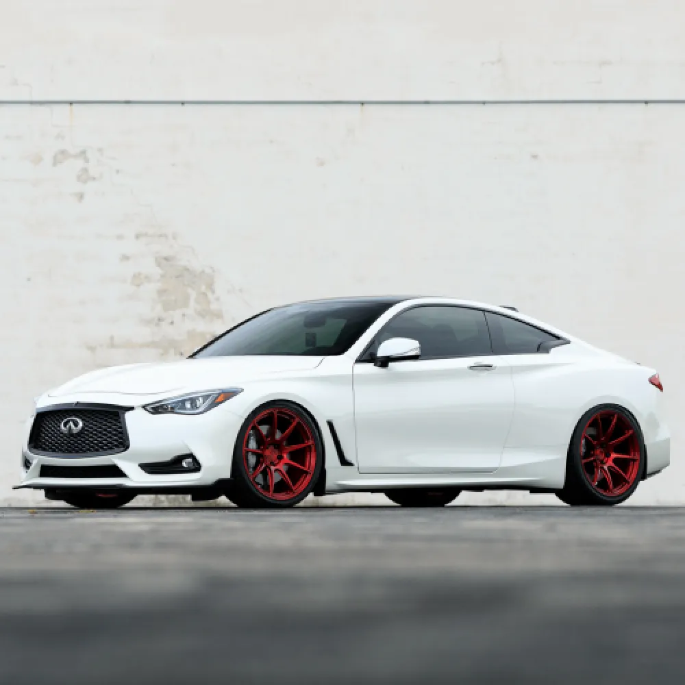 Ravoony Plus Satin White Car Wrap Q60 Wrap