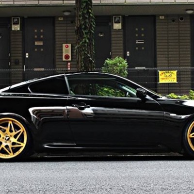 Ravoony Plus Glossy Crystal Black Car Vinyl Wrap G37 Wrap 02