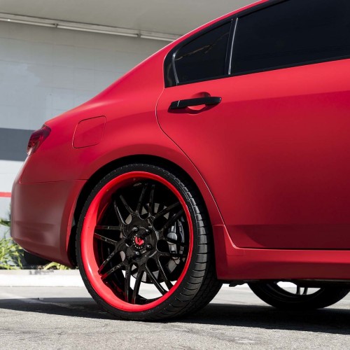 Ravoony Plus Porsche Gloss Carmine Red Vinyl Car Wrap G37 Wrap