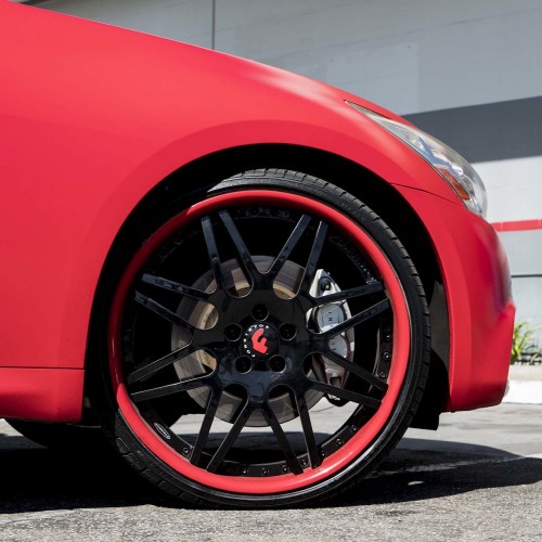 Ravoony Plus Porsche Gloss Carmine Red Vinyl Car Wrap G37 Wrap