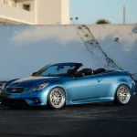 Ravoony Plus Porsche Gloss Neptune Blue Vinyl Car Wrap G37 Wrap